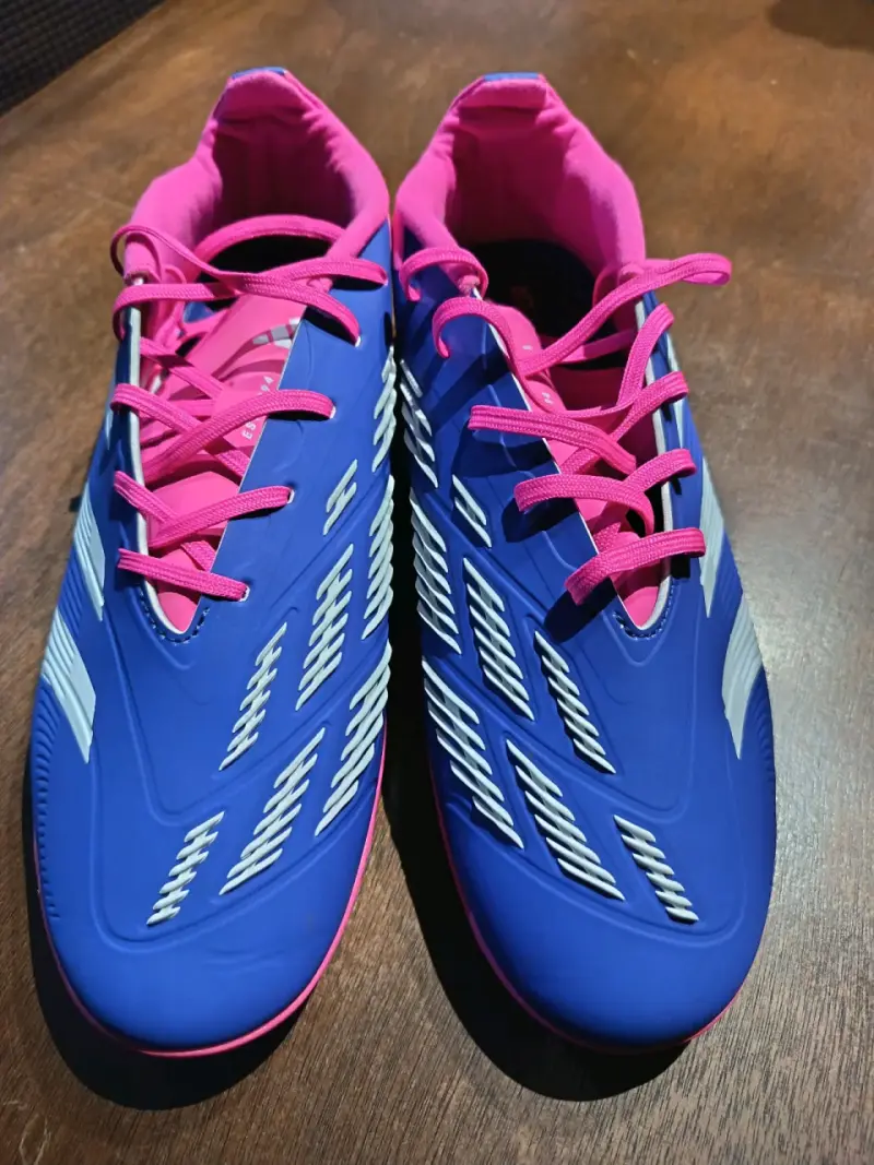 Zapatillas deportivas Adidas Predator azul y rosa - 6