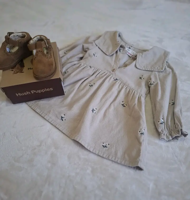 Vestido de bebé con zapatos Hush Puppies - 3