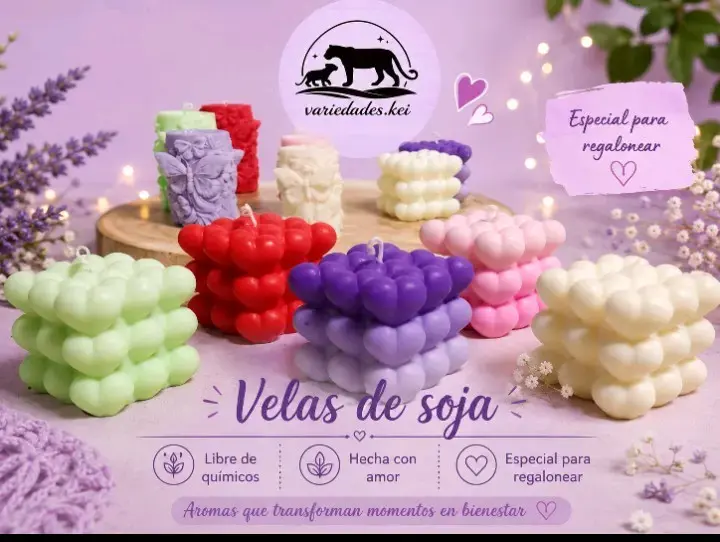 Velas de soja aromáticas hechas a mano - 2