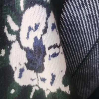 Kimono abierto floral negro Savile Row - miniatura 4