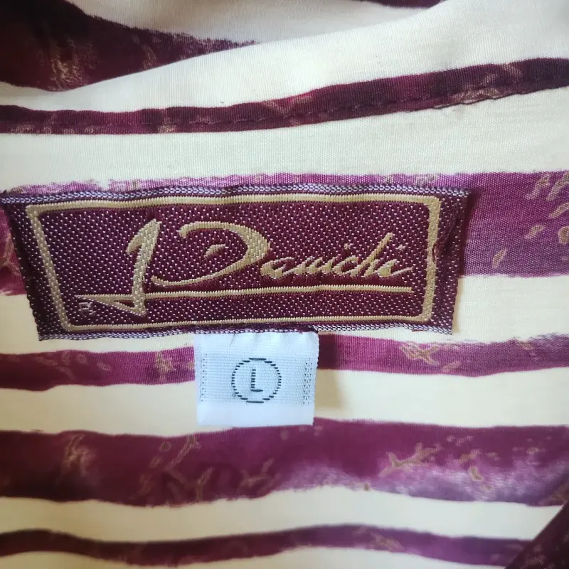 Blusa a rayas burdeos y blancas para mujer - 3