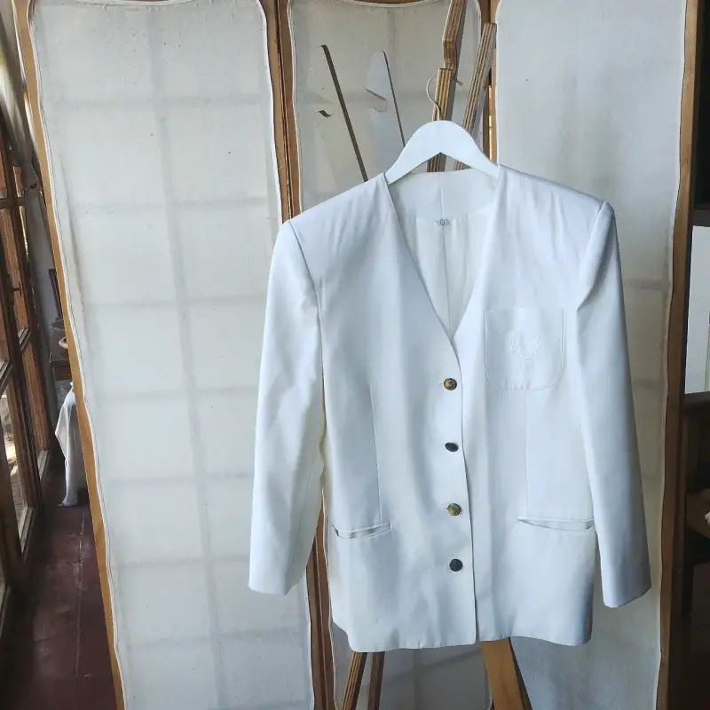 Blazer blanco elegante para mujer Ronia - 1