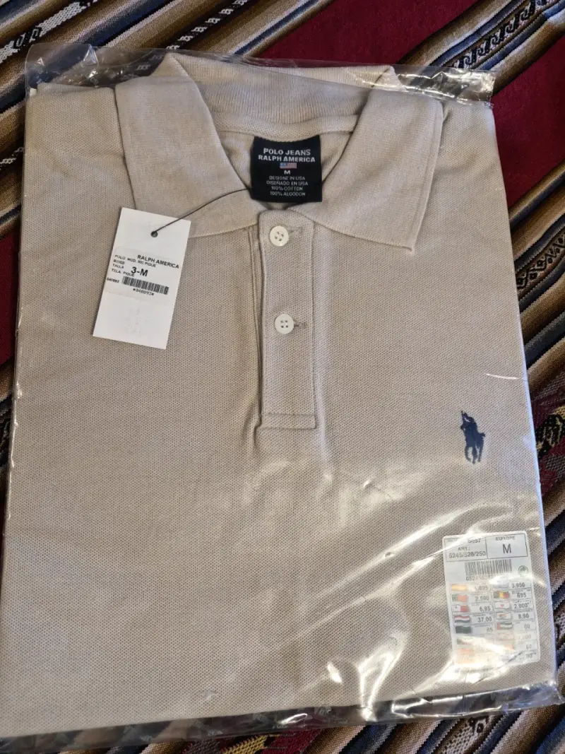 Polera Polo Beige Ralph Lauren Talla M