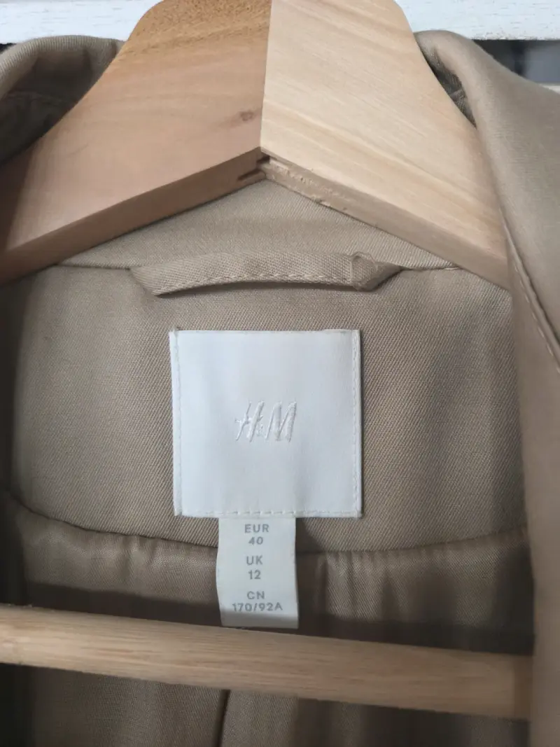 Trench coat beige H&M para mujer - 4