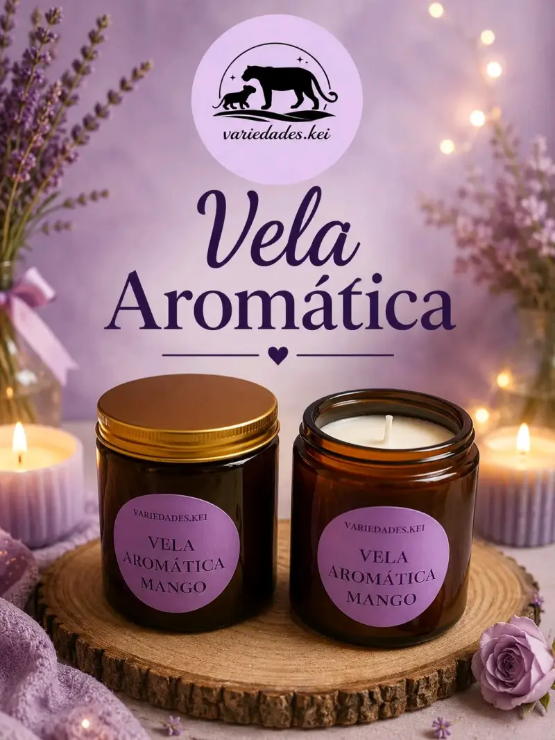 Vela aromática de mango Variedades Kei