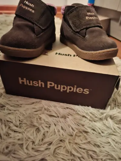 Zapatos de bebé Hush Puppies marrones - miniatura 3