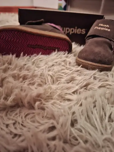 Zapatos de bebé Hush Puppies marrones - miniatura 4