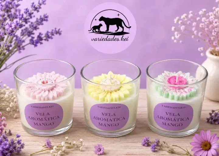 Velas aromáticas de mango