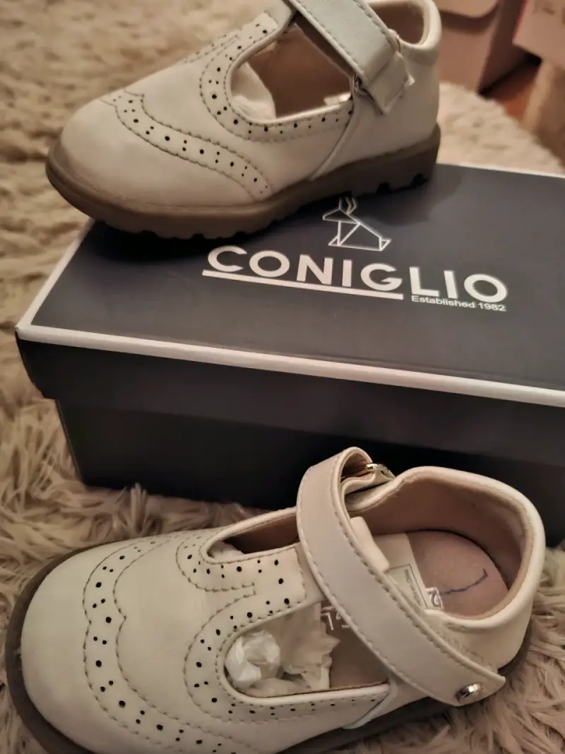 Zapatos de cuero para niña Coniglio blancos - 2