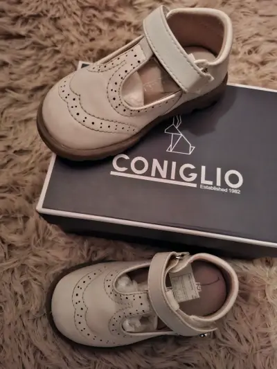 Zapatos de cuero para niña Coniglio blancos - miniatura 3
