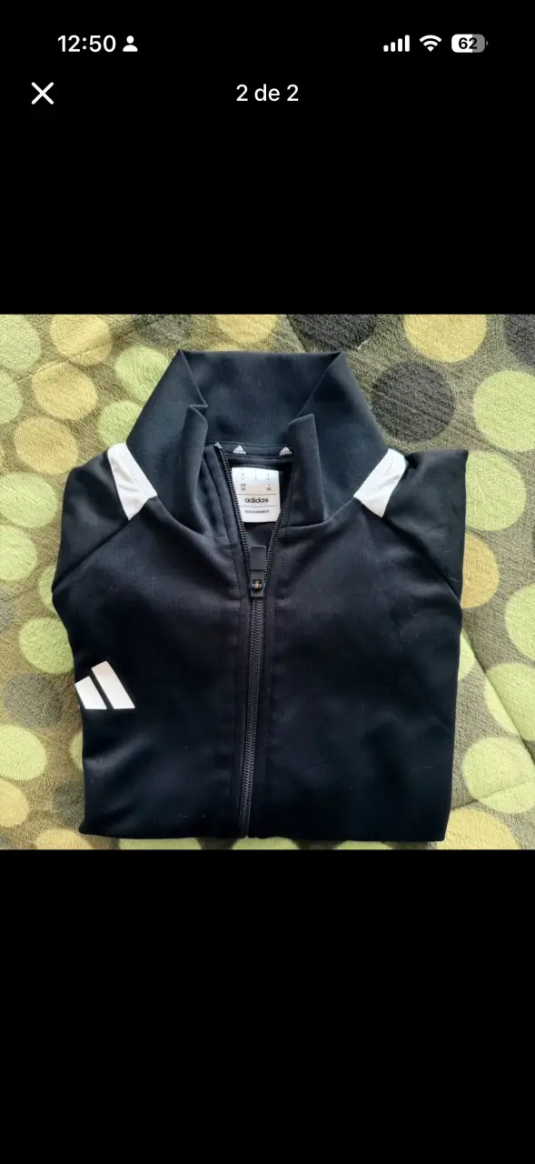 Polerón Deportivo Negro Adidas Unisex Talla L - 1