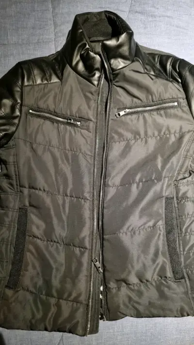 Chaqueta negra acolchada biker Mossimo - miniatura 4