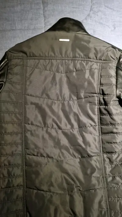 Chaqueta negra acolchada biker Mossimo - miniatura 5