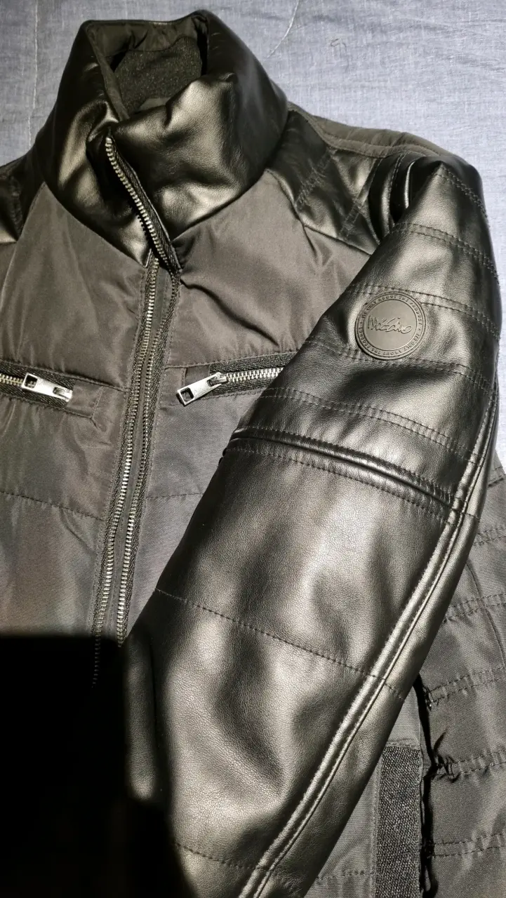 Chaqueta negra acolchada biker Mossimo - 6