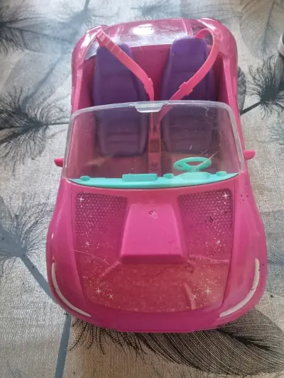 Auto convertible de juguete rosa para niños - miniatura 2