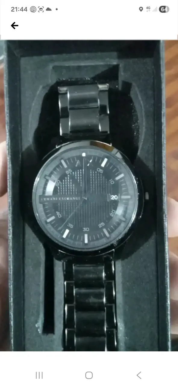 Reloj Armani Exchange Negro de Acero Inoxidable - 2