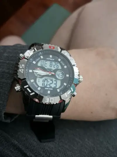 Reloj deportivo digital Hpolw resistente al agua - miniatura 1