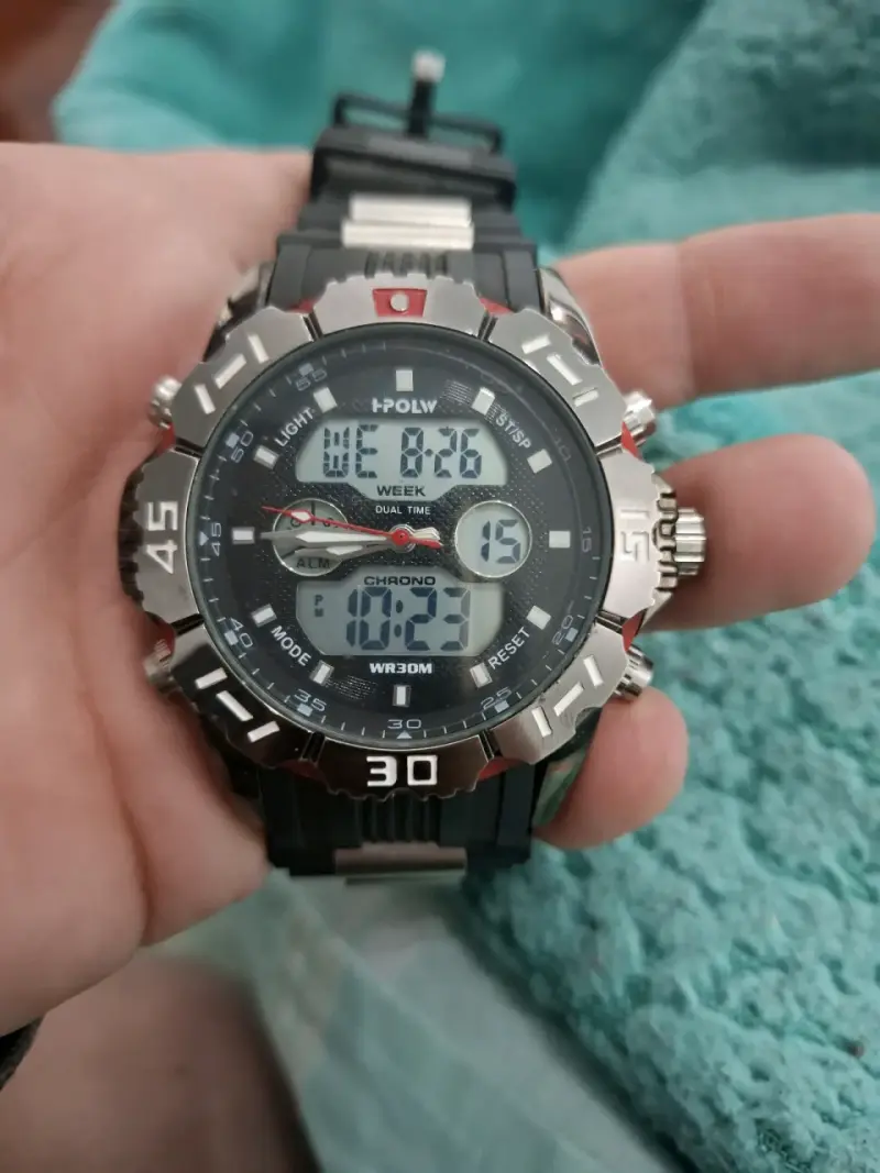 Reloj deportivo digital Hpolw resistente al agua - 3