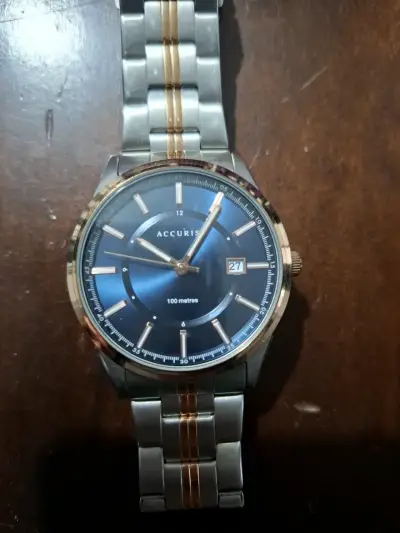 Reloj Accurist de acero inoxidable con esfera negra - miniatura 5