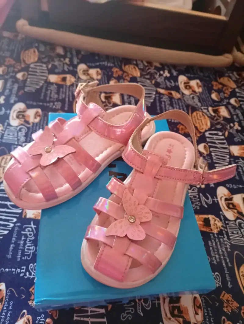 Vestido de huasa para niña con zapatos y sandalias - 4