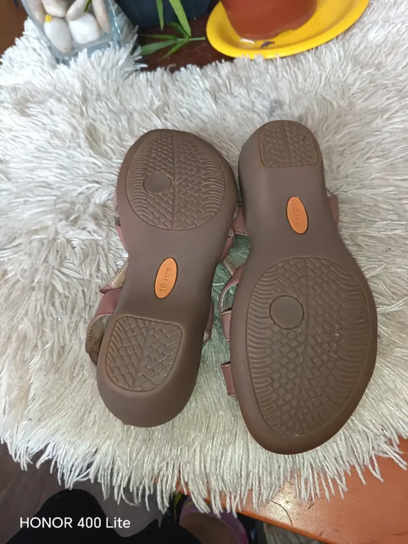 Sandalias de mujer 16 Hrs. marrones cómodas - 4