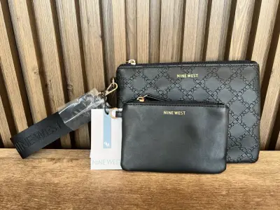 Set de bolsos Nine West negro elegante - miniatura 1