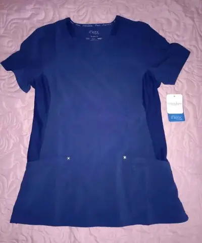 Top Médico Azul Cherokee iFlex para Mujer - miniatura 1