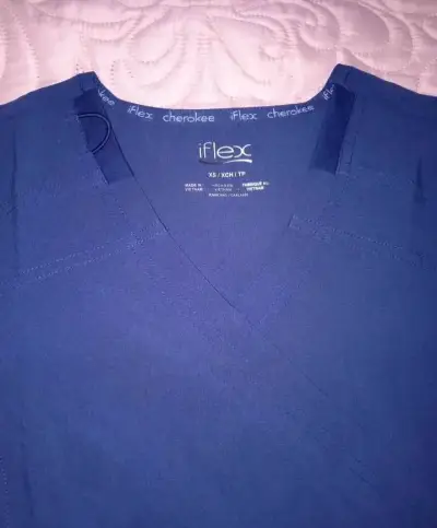 Top Médico Azul Cherokee iFlex para Mujer - miniatura 2