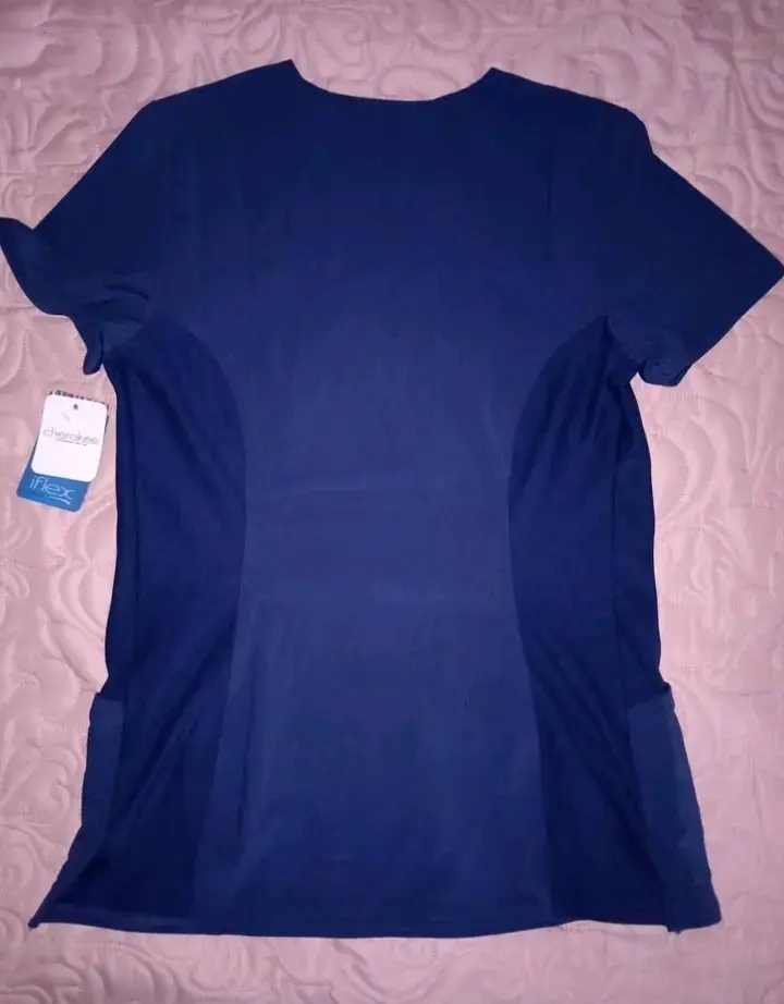 Top Médico Azul Cherokee iFlex para Mujer - 3