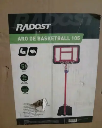 Aro de Basketball Radost 105 con Altura Ajustable - miniatura 1