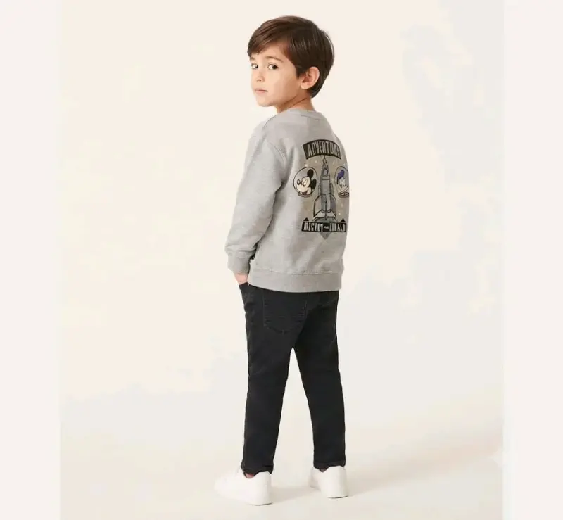 Polerón infantil Mickey Mouse gris - 1