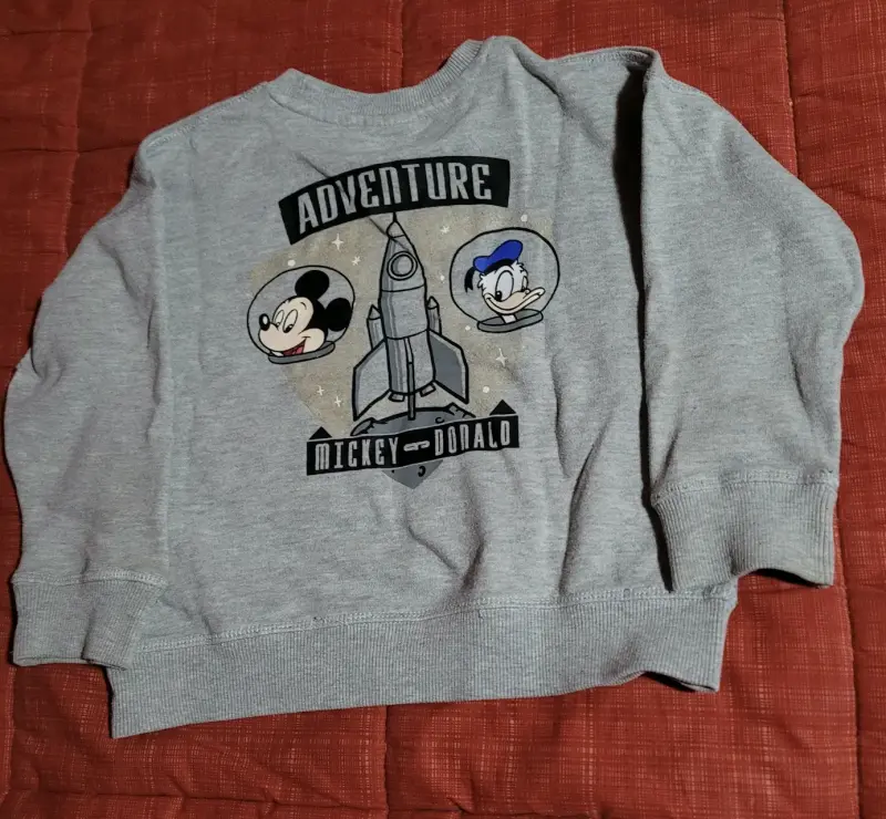 Polerón infantil Mickey Mouse gris - 3