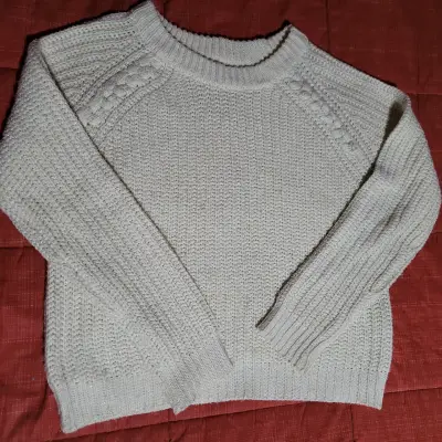 Sweater blanco marca Barbados talla S - miniatura 2