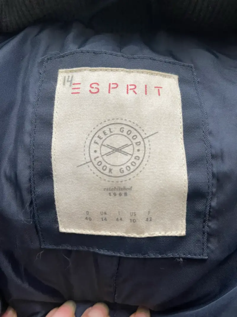 Chaqueta acolchada azul marino Esprit para mujer - 3