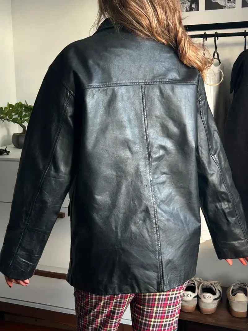 Chaqueta de cuero negra Calvin Klein - 3