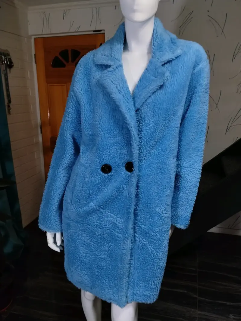 Abrigo Teddy confeccionado en Italia talla L - 1