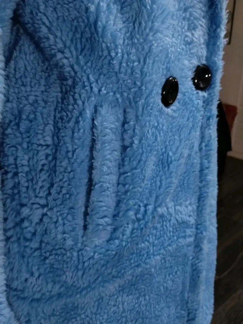 Abrigo Teddy confeccionado en Italia talla L - 5