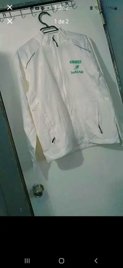 Chaqueta talla S blanca para mujer - miniatura 1