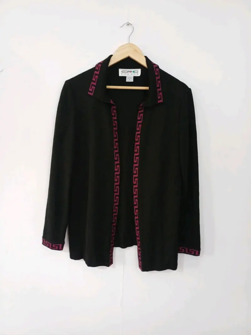 Cardigans negra, diseño griego Eric Steven, tallaM - 1