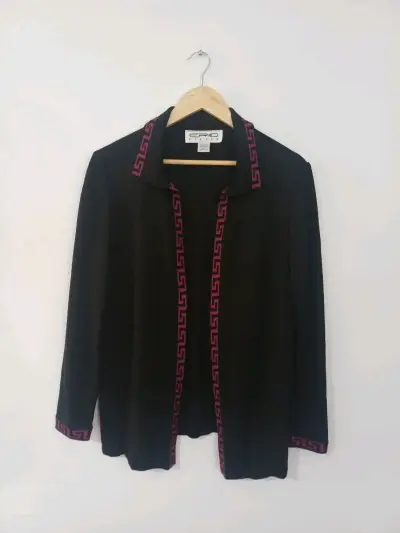 Cardigans negra, diseño griego Eric Steven, tallaM - miniatura 6