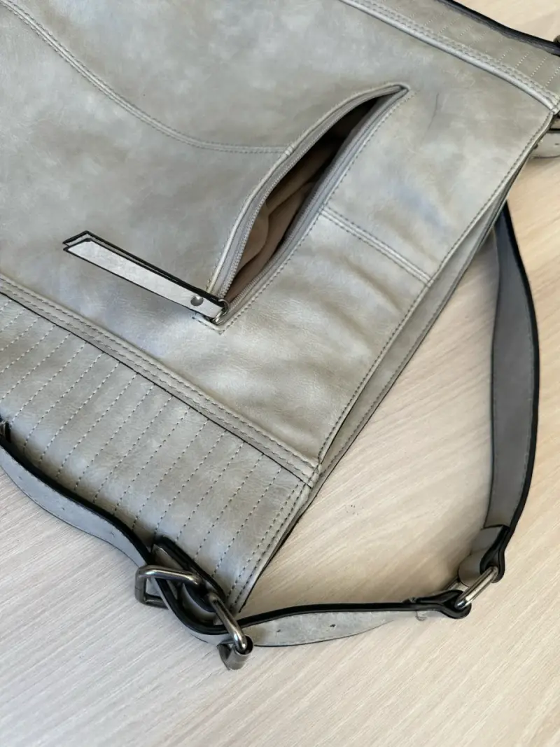 Cartera Bolso Lounge – Gris claro - 5