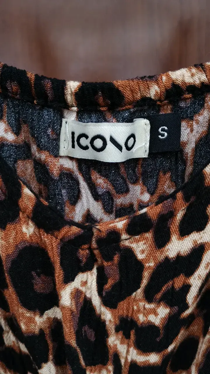 Vestido corto estampado animal print - 4