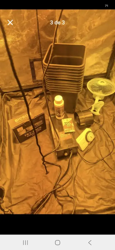 Kit de cultivo indoor con carpa y accesorios - miniatura 1