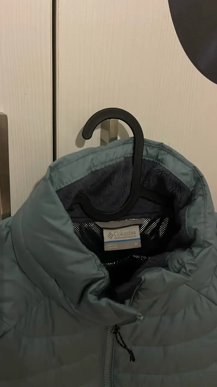 Chaqueta Columbia acolchada celeste para mujer - 2