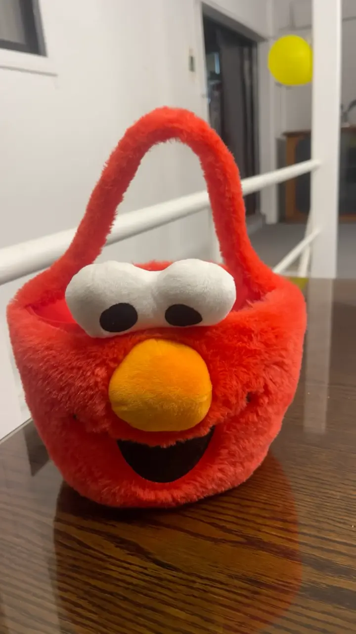 Bolso de peluche Elmo rojo para niños - 1