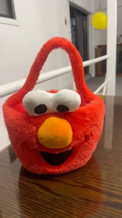 Bolso de peluche Elmo rojo para niños - miniatura 1