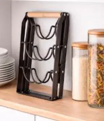 Cava de metal para 6 botellas asa de Madera - miniatura 3