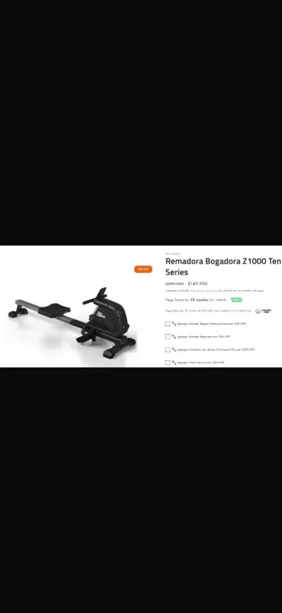 Remadora Ten Series Z1000 en buen estado - miniatura 4