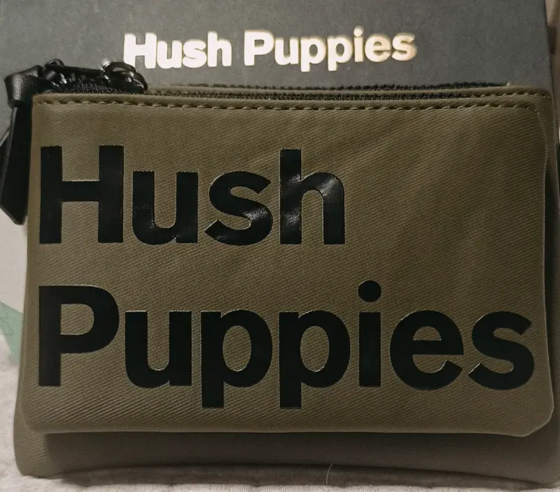 Monedero Hush Puppies verde con cierre - 1