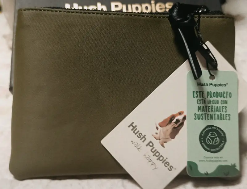 Monedero Hush Puppies verde con cierre - 2